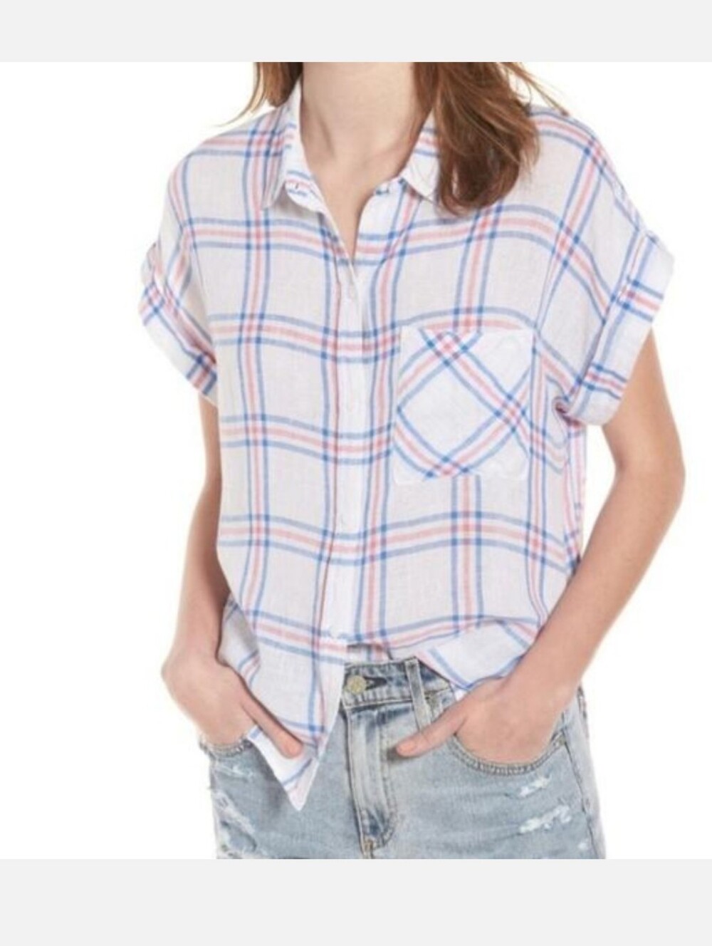 Rails Whitney Raspberry Plaid Shirt, XXS